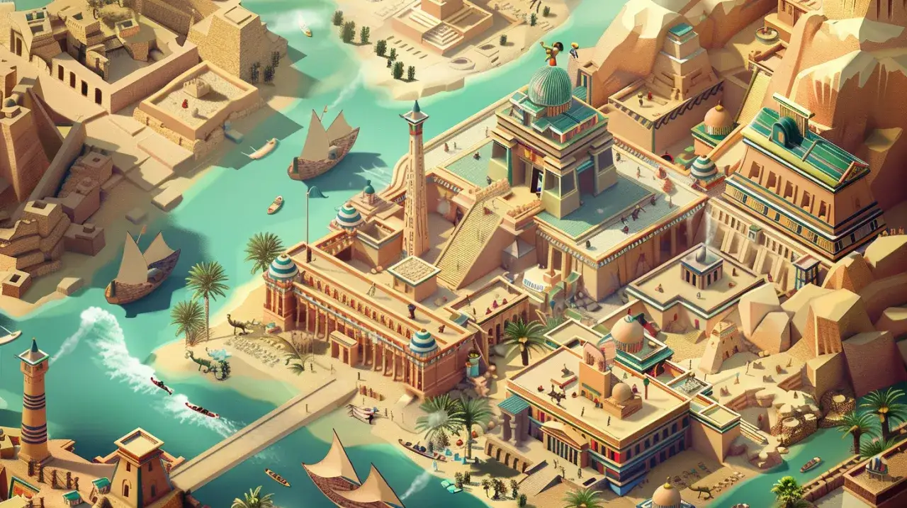Zdjęcie Assassins Creed Origins mapa: Odkryj sekrety starożytnego Egiptu